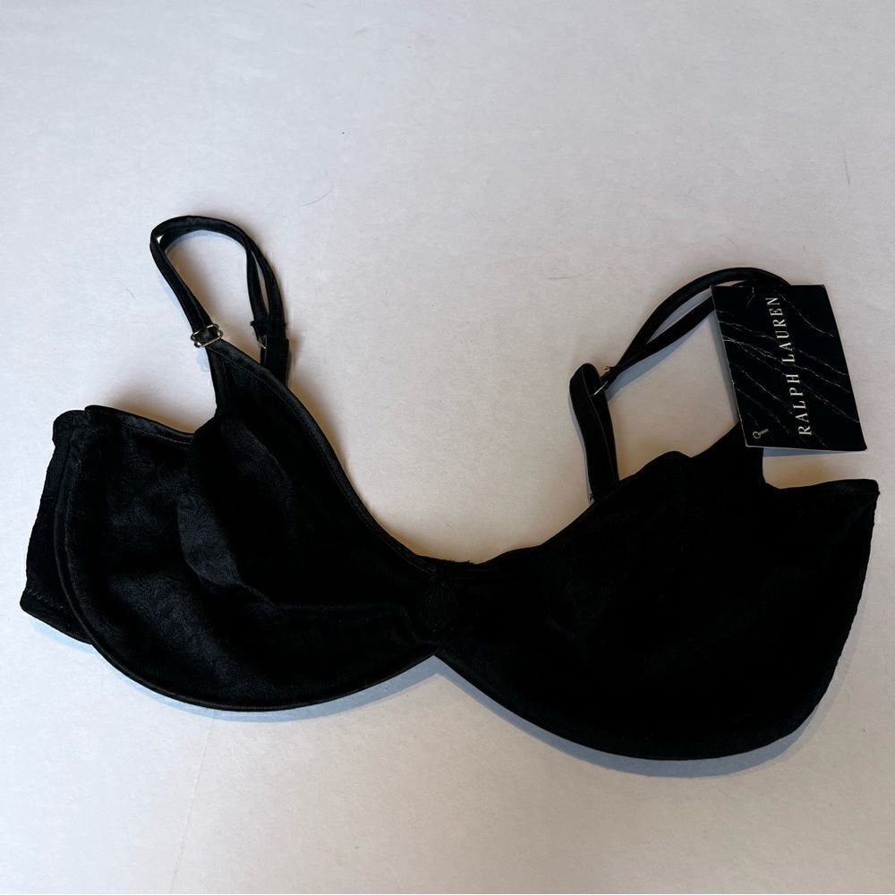 Ralph Lauren Bra Black Underwire, Sheer 34D